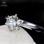 925 Sterling Silver Diamond Style Ring