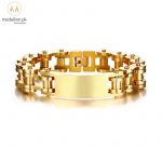 Stainless Steel Gold Plated Chain Bracelet for Men