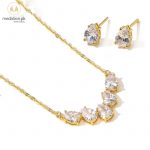 ZAKOL Brand Elegance Charm Water Drop AAA Cubic Zircon Crystal Earrings Necklace Set For Women Popular Bride Jewelry Gift 1