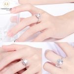 Luxury Square Big Zirconia Wedding Ring