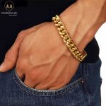 Stainless Steel Gold Plated Heavy Chain Bracelet
