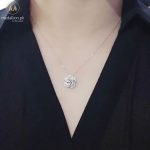 Huitan Flower Pendant Necklace for Women 3
