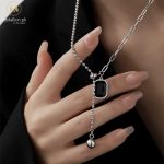 316L Stainless Steel Zircon Necklace 2