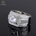 Exquisite White Gold Plated AAA+ CZ Ring for Women & Men