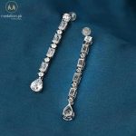 Luxury Geometric Water Drop Crystal Dangle Earrings 3