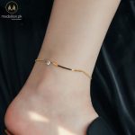 Stainless Steel Shiny Zircon Anklet 1