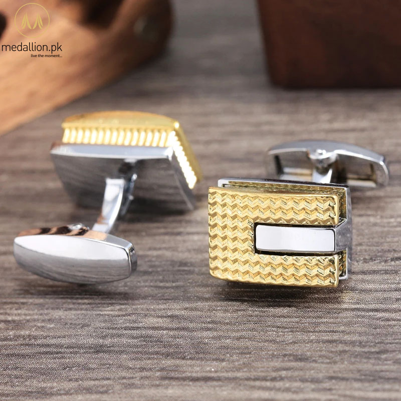 Luxury French Style Gold & Silver Plated Cufflinks