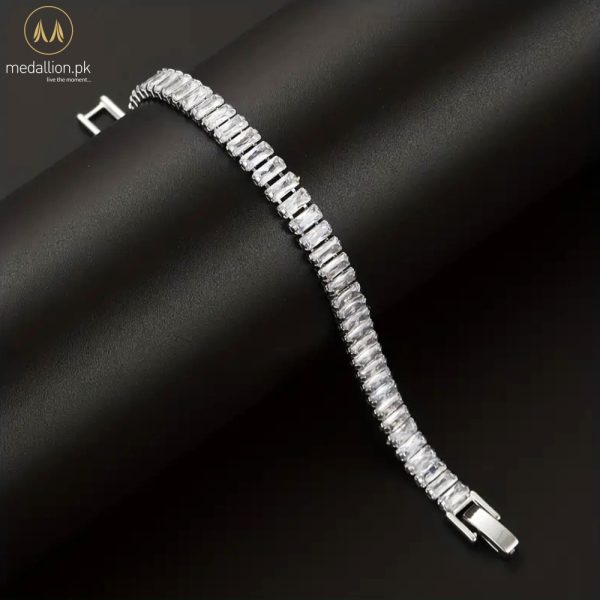 925 Sterling Silver Plated Bohemian Style AAA+ CZ Bracelet