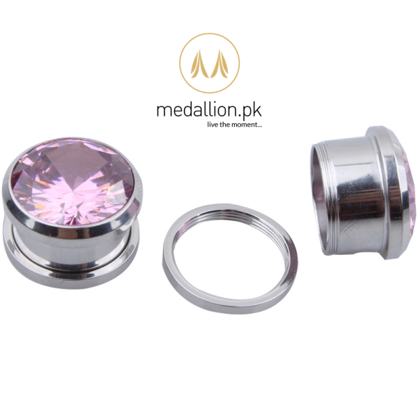 Crystal Zircon Ear Plug Piercing Earrings