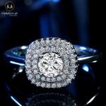 Elegant Trendy White Gold Plated AAA+ CZ Ring