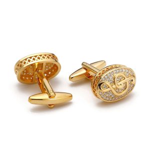 Premium Quality Gold Plated Musical Note Cufflinks