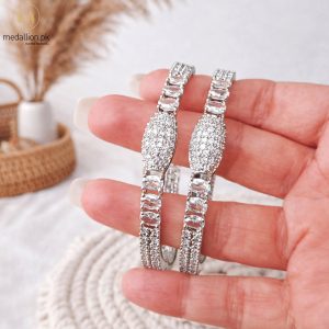 1 Karat Indian Gold Plated Almond Shape Bangles