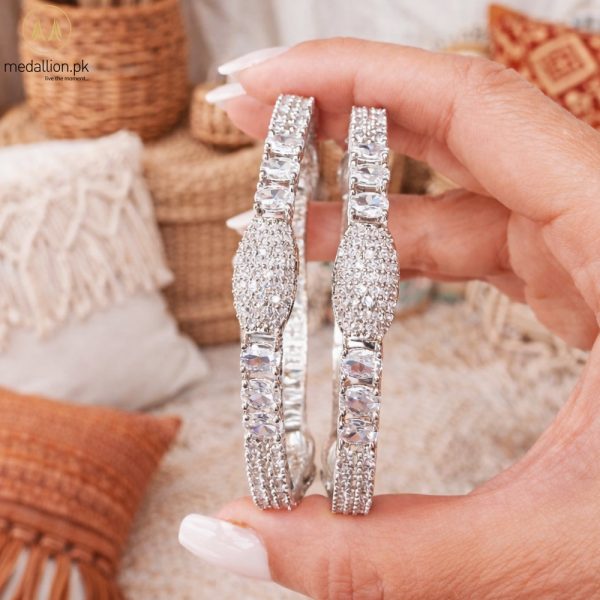 1 Karat Indian Gold Plated Almond Shape Bangles