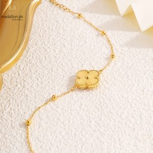 316L Stainless Steel Gold Plated Flower Shape Bracelet