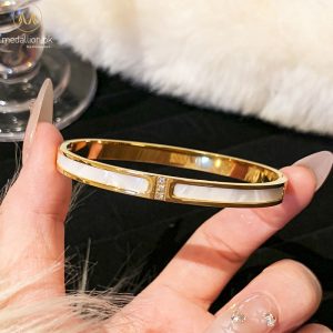 Titanium Steel Gold Plated Sea Shell Bracelet/Bangle