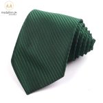 Premium Quality Green Stripped Tie