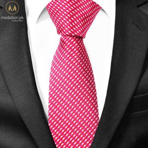100% Polyester Premium Quality Red & White Dotted Tie